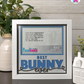 Best Bunny Ever - Crafted Memoirs Photo Frame By Printhaws Creations, Matte White Frame In Sapphire Blue, Midnight Joy Theme (Dark, Radiant), 8x8 Frame Holds (4R) Photo -  For Your Pets