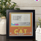 Best Cat Ever - Crafted Memoirs Photo Frame By Printhaws Creations, Matte Black Frame In Citrine Orange, Midnight Joy Theme (Dark, Radiant), 8x8 Frame Holds (4R) Photo -  For Your Pets
