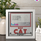 Best Cat Ever - Crafted Memoirs Photo Frame By Printhaws Creations, Matte White Frame In Garnet Red, Midnight Joy Theme (Dark, Radiant), 8x8 Frame Holds (4R) Photo -  For Your Pets