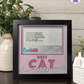 Best Cat Ever - Crafted Memoirs Photo Frame By Printhaws Creations, Matte Black Frame In Quartz Pink, Sunbeam Bliss Theme (Light, Radiant), 8x8 Frame Holds (4R) Photo -  For Your Pets