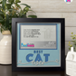 Best Cat Ever - Crafted Memoirs Photo Frame By Printhaws Creations, Matte Black Frame In Sapphire Blue, Sunbeam Bliss Theme (Light, Radiant), 8x8 Frame Holds (4R) Photo -  For Your Pets