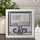 Best Cats Ever - Crafted Memoirs Photo Frame By Printhaws Creations, Matte White Frame In Amethyst Purple, Midnight Joy Theme (Dark, Radiant), 8x8 Frame Holds (4R) Photo -  For Your Pets