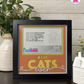 Best Cats Ever - Crafted Memoirs Photo Frame By Printhaws Creations, Matte Black Frame In Citrine Orange, Midnight Joy Theme (Dark, Radiant), 8x8 Frame Holds (4R) Photo -  For Your Pets