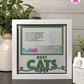 Best Cats Ever - Crafted Memoirs Photo Frame By Printhaws Creations, Matte White Frame In Emerald Green, Midnight Joy Theme (Dark, Radiant), 8x8 Frame Holds (4R) Photo -  For Your Pets