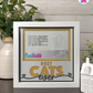 Best Cats Ever - Crafted Memoirs Photo Frame By Printhaws Creations, Matte White Frame In Topaz Yellow, Midnight Joy Theme (Dark, Radiant), 8x8 Frame Holds (4R) Photo -  For Your Pets