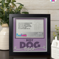 Best Dog Ever - Crafted Memoirs Photo Frame By Printhaws Creations, Matte Black Frame In Amethyst Purple, Sunbeam Bliss Theme (Light, Radiant), 8x8 Frame Holds (4R) Photo -  For Your Pets