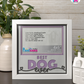 Best Dog Ever - Crafted Memoirs Photo Frame By Printhaws Creations, Matte White Frame In Amethyst Purple, Sunbeam Bliss Theme (Light, Radiant), 8x8 Frame Holds (4R) Photo -  For Your Pets
