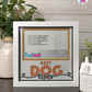 Best Dog Ever - Crafted Memoirs Photo Frame By Printhaws Creations, Matte White Frame In Citrine Orange, Midnight Joy Theme (Dark, Radiant), 8x8 Frame Holds (4R) Photo -  For Your Pets