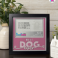 Best Dog Ever - Crafted Memoirs Photo Frame By Printhaws Creations, Matte Black Frame In Quartz Pink, Midnight Joy Theme (Dark, Radiant), 8x8 Frame Holds (4R) Photo -  For Your Pets