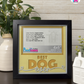 Best Dog Ever - Crafted Memoirs Photo Frame By Printhaws Creations, Matte Black Frame In Topaz Yellow, Sunbeam Bliss Theme (Light, Radiant), 8x8 Frame Holds (4R) Photo -  For Your Pets