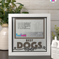 Best Dogs Ever - Crafted Memoirs Photo Frame By Printhaws Creations, Matte White Frame In Boulder Brown, Midnight Joy Theme (Dark, Radiant), 8x8 Frame Holds (4R) Photo -  For Your Pets