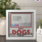 Best Dogs Ever - Crafted Memoirs Photo Frame By Printhaws Creations, Matte White Frame In Garnet Red, Midnight Joy Theme (Dark, Radiant), 8x8 Frame Holds (4R) Photo -  For Your Pets