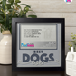 Best Dogs Ever - Crafted Memoirs Photo Frame By Printhaws Creations, Matte Black Frame In Moonstone Gray, Sunbeam Bliss Theme (Light, Radiant), 8x8 Frame Holds (4R) Photo -  For Your Pets