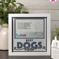 Best Dogs Ever - Crafted Memoirs Photo Frame By Printhaws Creations, Matte White Frame In Moonstone Gray, Midnight Joy Theme (Dark, Radiant), 8x8 Frame Holds (4R) Photo -  For Your Pets