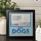 Best Dogs Ever - Crafted Memoirs Photo Frame By Printhaws Creations, Matte Black Frame In Sapphire Blue, Sunbeam Bliss Theme (Light, Radiant), 8x8 Frame Holds (4R) Photo -  For Your Pets