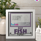 Best Fish Ever - Crafted Memoirs Photo Frame By Printhaws Creations, Matte White Frame In Amethyst Purple, Midnight Joy Theme (Dark, Radiant), 8x8 Frame Holds (4R) Photo -  For Your Pets