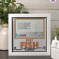 Best Fish Ever - Crafted Memoirs Photo Frame By Printhaws Creations, Matte White Frame In Citrine Orange, Midnight Joy Theme (Dark, Radiant), 8x8 Frame Holds (4R) Photo -  For Your Pets
