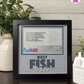 Best Fish Ever - Crafted Memoirs Photo Frame By Printhaws Creations, Matte Black Frame In Moonstone Gray, Sunbeam Bliss Theme (Light, Radiant), 8x8 Frame Holds (4R) Photo -  For Your Pets