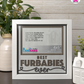 Best Furbabies Ever - Crafted Memoirs Photo Frame By Printhaws Creations, Matte White Frame In Boulder Brown, Midnight Joy Theme (Dark, Radiant), 8x8 Frame Holds (4R) Photo -  For Your Pets