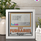 Best Furbabies Ever - Crafted Memoirs Photo Frame By Printhaws Creations, Matte White Frame In Citrine Orange, Midnight Joy Theme (Dark, Radiant), 8x8 Frame Holds (4R) Photo -  For Your Pets