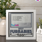Best Furbabies Ever - Crafted Memoirs Photo Frame By Printhaws Creations, Matte White Frame In Moonstone Gray, Midnight Joy Theme (Dark, Radiant), 8x8 Frame Holds (4R) Photo -  For Your Pets