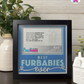 Best Furbabies Ever - Crafted Memoirs Photo Frame By Printhaws Creations, Matte Black Frame In Sapphire Blue, Midnight Joy Theme (Dark, Radiant), 8x8 Frame Holds (4R) Photo -  For Your Pets