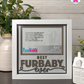 Best Furbaby Ever - Crafted Memoirs Photo Frame By Printhaws Creations, Matte White Frame In Boulder Brown, Midnight Joy Theme (Dark, Radiant), 8x8 Frame Holds (4R) Photo -  For Your Pets