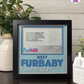 Best Furbaby Ever - Crafted Memoirs Photo Frame By Printhaws Creations, Matte Black Frame In Sapphire Blue, Sunbeam Bliss Theme (Light, Radiant), 8x8 Frame Holds (4R) Photo -  For Your Pets