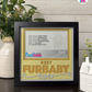 Best Furbaby Ever - Crafted Memoirs Photo Frame By Printhaws Creations, Matte Black Frame In Topaz Yellow, Sunbeam Bliss Theme (Light, Radiant), 8x8 Frame Holds (4R) Photo -  For Your Pets