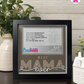 Best Mama Ever - Crafted Memoirs Photo Frame By Printhaws Creations, Matte Black Frame, In A Refined Range Of Colors, 8x8 Frame Holds (4R) Photo - For Mom