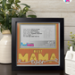 Best Mama Ever - Crafted Memoirs Photo Frame By Printhaws Creations, Matte Black Frame, In A Refined Range Of Colors, 8x8 Frame Holds (4R) Photo - For Mom