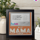 Best Mama Ever - Crafted Memoirs Photo Frame By Printhaws Creations, Matte Black Frame, In A Refined Range Of Colors, 8x8 Frame Holds (4R) Photo - For Mom