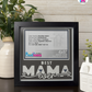 Best Mama Ever - Crafted Memoirs Photo Frame By Printhaws Creations, Matte Black Frame, In A Refined Range Of Colors, 8x8 Frame Holds (4R) Photo - For Mom