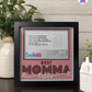Best Momma Ever - Crafted Memoirs Photo Frame By Printhaws Creations, Matte Black Frame, In A Refined Range Of Colors, 8x8 Frame Holds (4R) Photo - For Mom