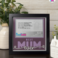 Best Mum Ever - Crafted Memoirs Photo Frame By Printhaws Creations, Matte Black Frame, In A Refined Range Of Colors, 8x8 Frame Holds (4R) Photo - For Mom