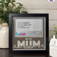 Best Mum Ever - Crafted Memoirs Photo Frame By Printhaws Creations, Matte Black Frame, In A Refined Range Of Colors, 8x8 Frame Holds (4R) Photo - For Mom