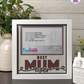 Best Mum Ever - Crafted Memoirs Photo Frame By Printhaws Creations, Matte White Frame, In A Refined Range Of Colors, 8x8 Frame Holds (4R) Photo - For Mom