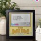 Best Mum Ever - Crafted Memoirs Photo Frame By Printhaws Creations, Matte Black Frame, In A Refined Range Of Colors, 8x8 Frame Holds (4R) Photo - For Mom