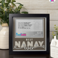 Best Nanay Ever - Crafted Memoirs Photo Frame By Printhaws Creations, Matte Black Frame, In A Refined Range Of Colors, 8x8 Frame Holds (4R) Photo - For Mom