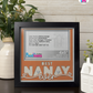 Best Nanay Ever - Crafted Memoirs Photo Frame By Printhaws Creations, Matte Black Frame, In A Refined Range Of Colors, 8x8 Frame Holds (4R) Photo - For Mom