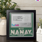 Best Nanay Ever - Crafted Memoirs Photo Frame By Printhaws Creations, Matte Black Frame, In A Refined Range Of Colors, 8x8 Frame Holds (4R) Photo - For Mom