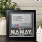 Best Nanay Ever - Crafted Memoirs Photo Frame By Printhaws Creations, Matte Black Frame, In A Refined Range Of Colors, 8x8 Frame Holds (4R) Photo - For Mom