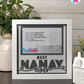 Best Nanay Ever - Crafted Memoirs Photo Frame By Printhaws Creations, Matte White Frame, In A Refined Range Of Colors, 8x8 Frame Holds (4R) Photo - For Mom