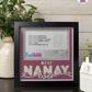 Best Nanay Ever - Crafted Memoirs Photo Frame By Printhaws Creations, Matte Black Frame, In A Refined Range Of Colors, 8x8 Frame Holds (4R) Photo - For Mom