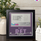 Best Pet Ever - Crafted Memoirs Photo Frame By Printhaws Creations, Matte Black Frame In Amethyst Purple, Midnight Joy Theme (Dark, Radiant), 8x8 Frame Holds (4R) Photo -  For Your Pets