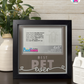 Best Pet Ever - Crafted Memoirs Photo Frame By Printhaws Creations, Matte Black Frame In Boulder Brown, Midnight Joy Theme (Dark, Radiant), 8x8 Frame Holds (4R) Photo -  For Your Pets