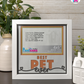 Best Pet Ever - Crafted Memoirs Photo Frame By Printhaws Creations, Matte White Frame In Citrine Orange, Midnight Joy Theme (Dark, Radiant), 8x8 Frame Holds (4R) Photo -  For Your Pets