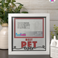 Best Pet Ever - Crafted Memoirs Photo Frame By Printhaws Creations, Matte White Frame In Garnet Red, Midnight Joy Theme (Dark, Radiant), 8x8 Frame Holds (4R) Photo -  For Your Pets