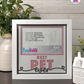 Best Pet Ever - Crafted Memoirs Photo Frame By Printhaws Creations, Matte White Frame In Garnet Red, Sunbeam Bliss Theme (Light, Radiant), 8x8 Frame Holds (4R) Photo -  For Your Pets