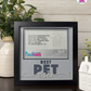 Best Pet Ever - Crafted Memoirs Photo Frame By Printhaws Creations, Matte Black Frame In Moonstone Gray, Sunbeam Bliss Theme (Light, Radiant), 8x8 Frame Holds (4R) Photo -  For Your Pets